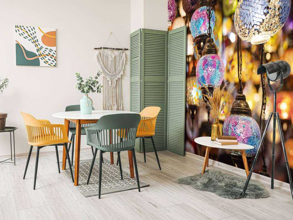 Lampade in vetro colorate