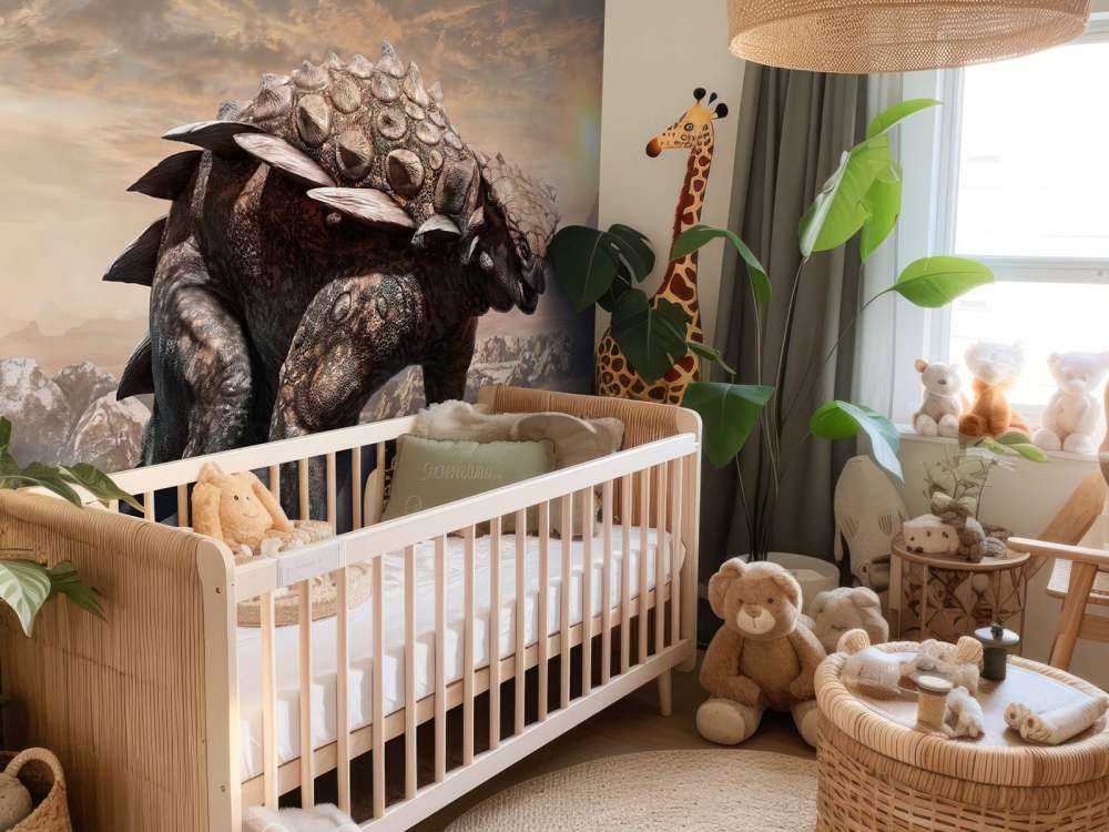 Dinosauro in una zona deserta