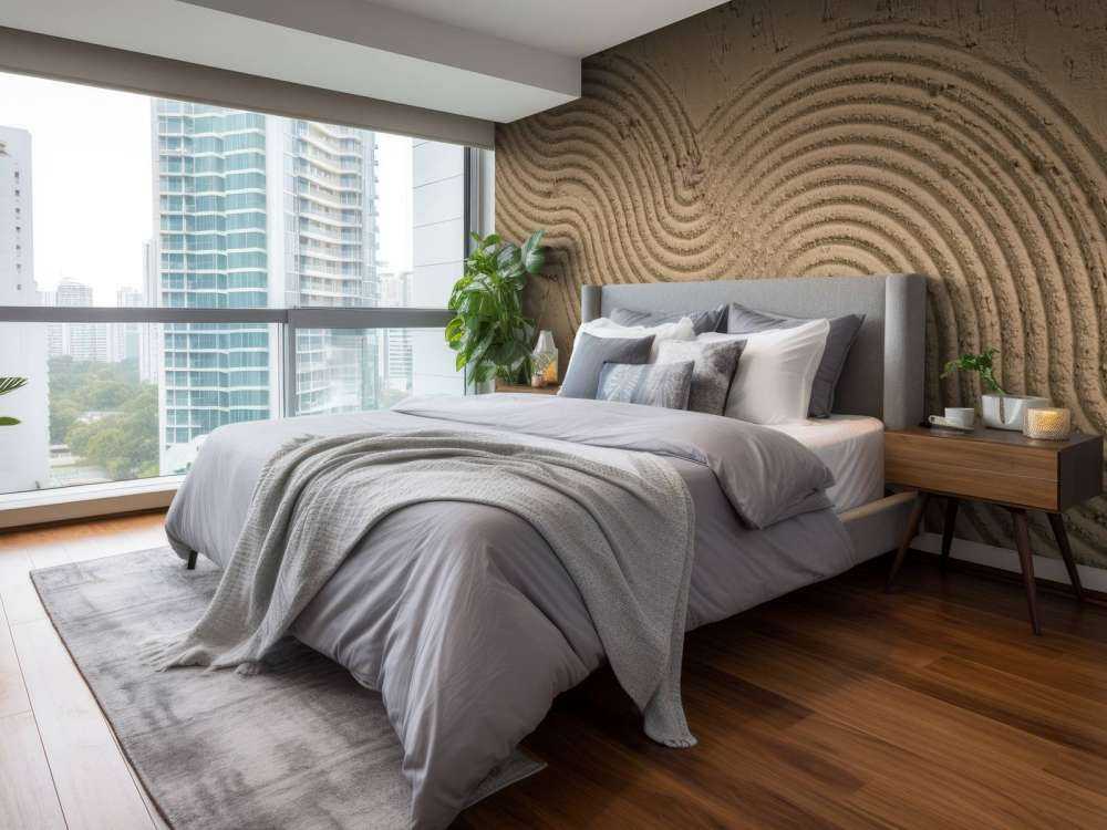 Linee e strutture organiche in marrone dorato