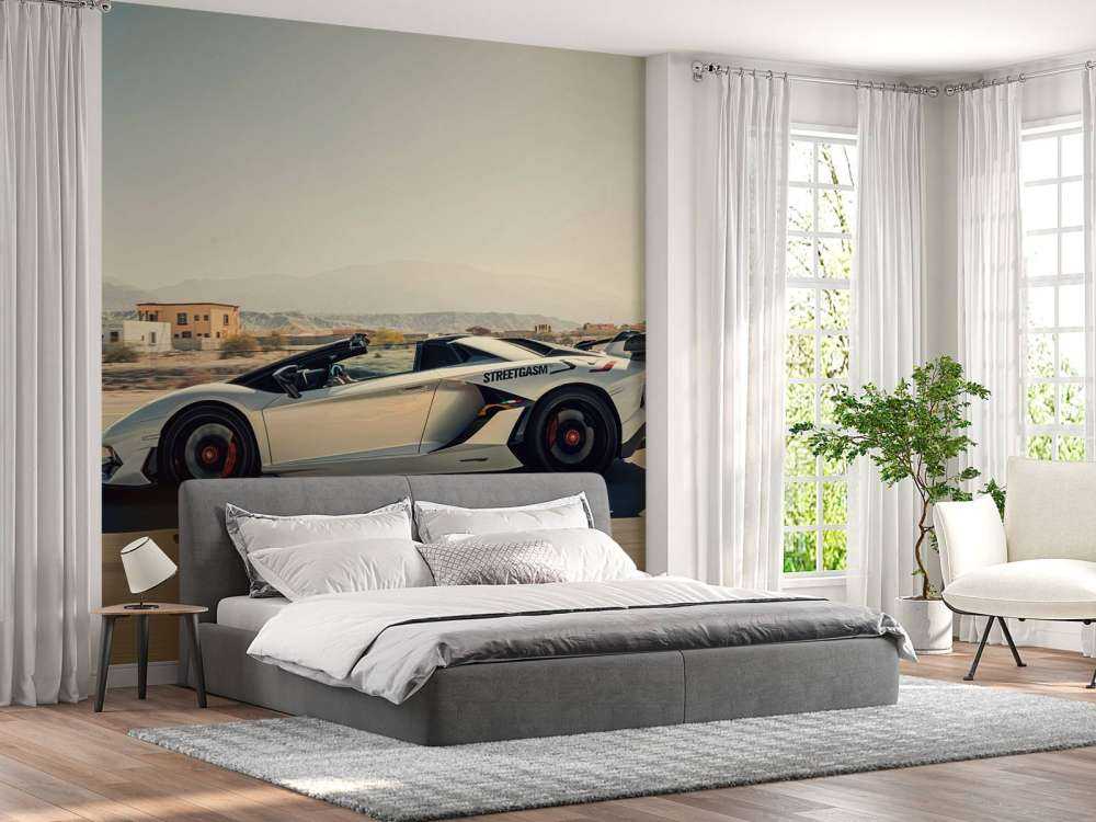 Lamborghini Aventador Roadster nel deserto