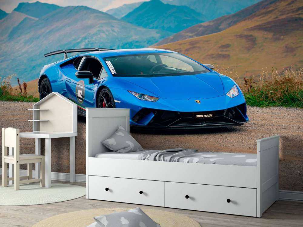 Lamborghini Huracán STO in montagna