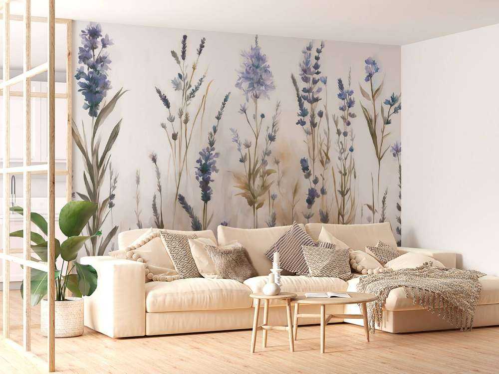 Lavanda Radura Senza Giunte Blu Chiaro