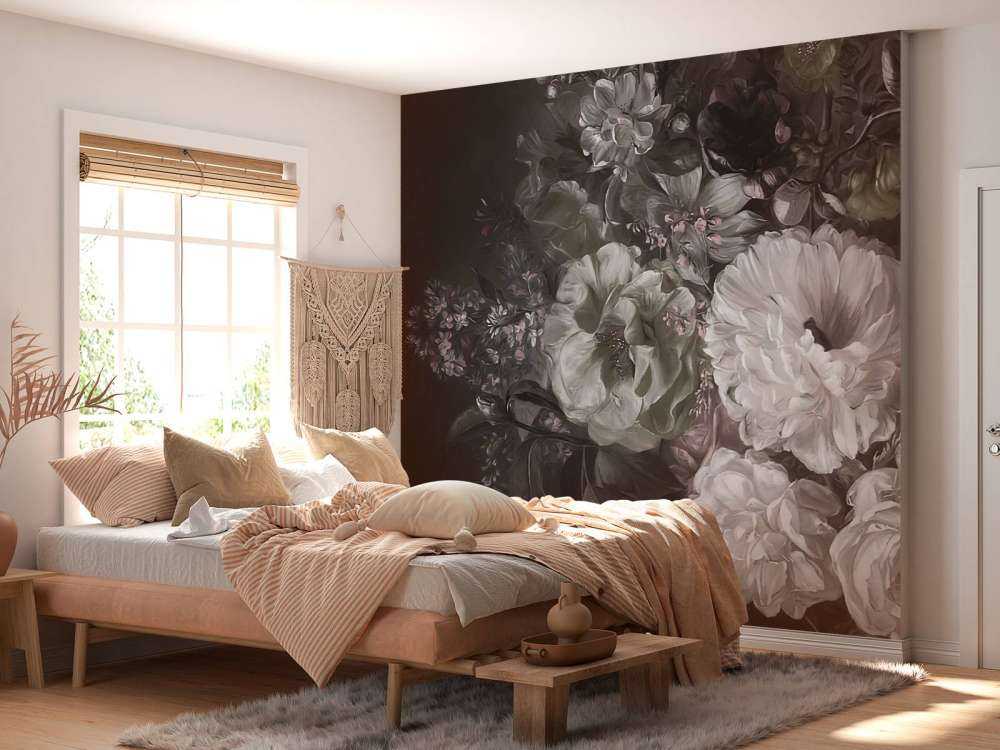 Bouquet con lilla verde