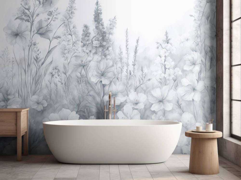 Giardino inglese tenero - blu