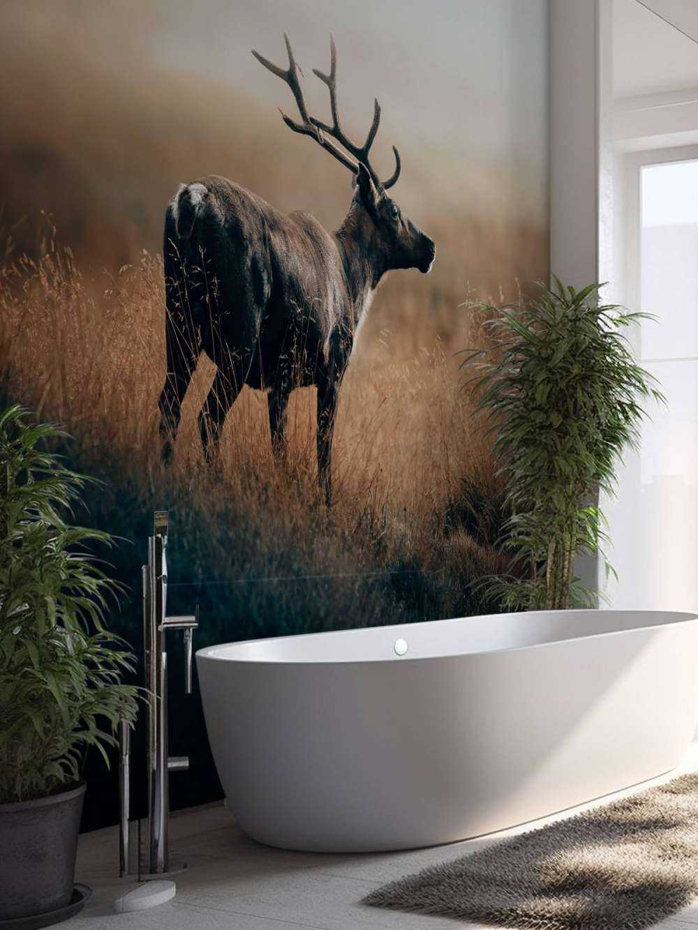 Renne nell'erba alta