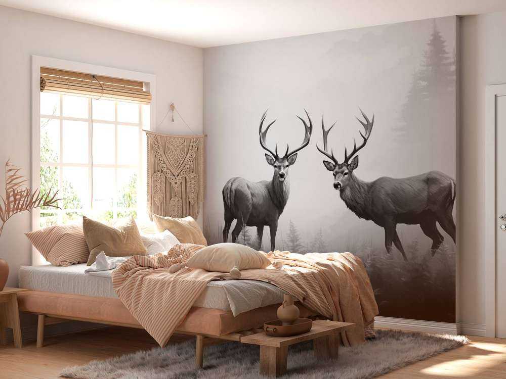 Simmetria del Cervo nella Foresta Nebbiosa