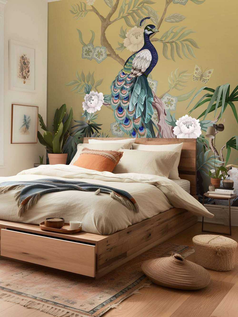 Pavoni e Peonie - Oro