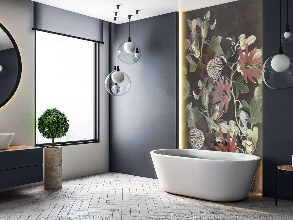 Sette Uccelli in Foliaggio Incantato - Fioritura di Mezzanotte