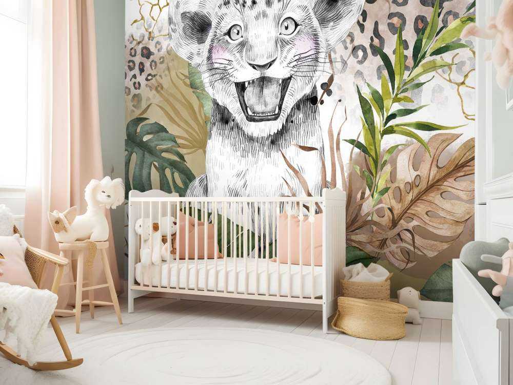 Piccolo leone di Savana