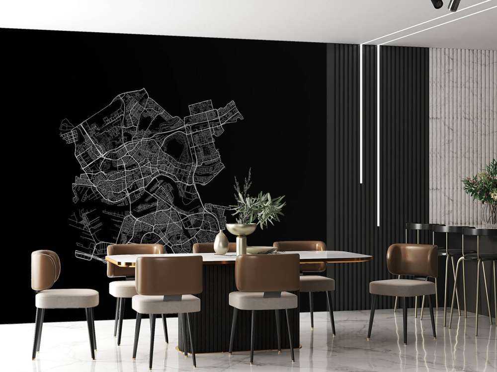 Mappa di Rotterdam, nero