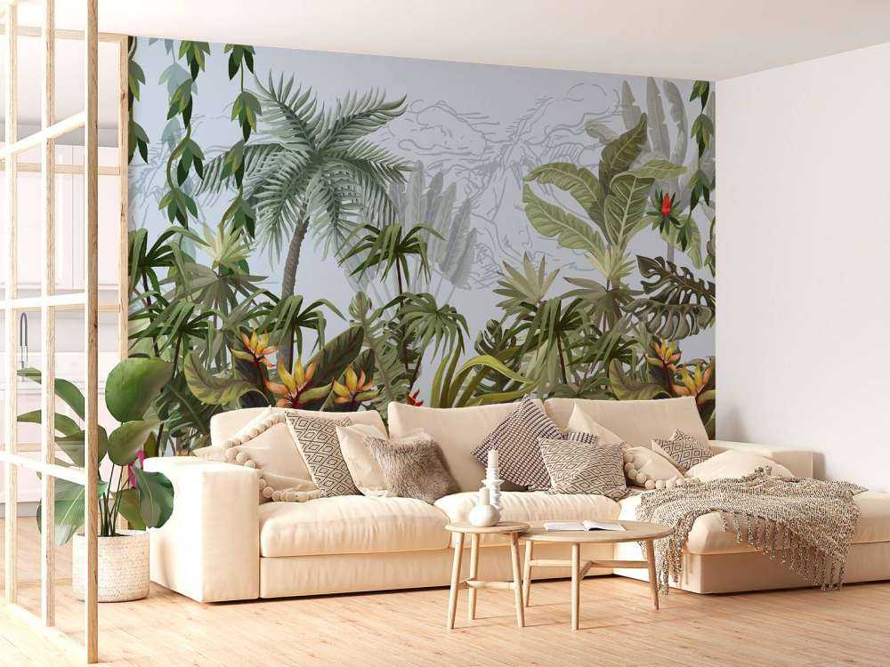 Alberi e fiori della giungla