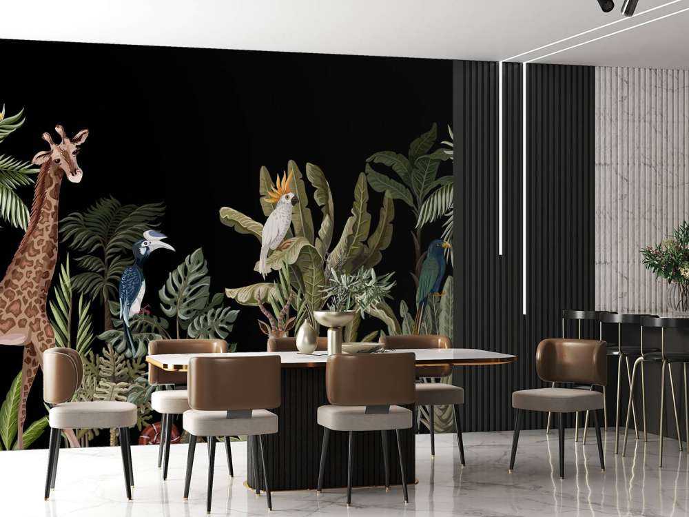 Vari animali della giungla