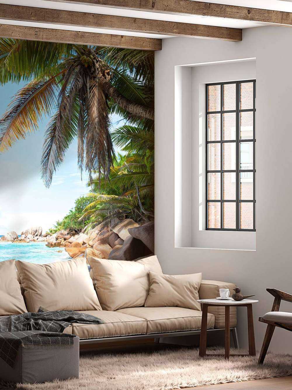 Bella spiaggia di sabbia tropicale