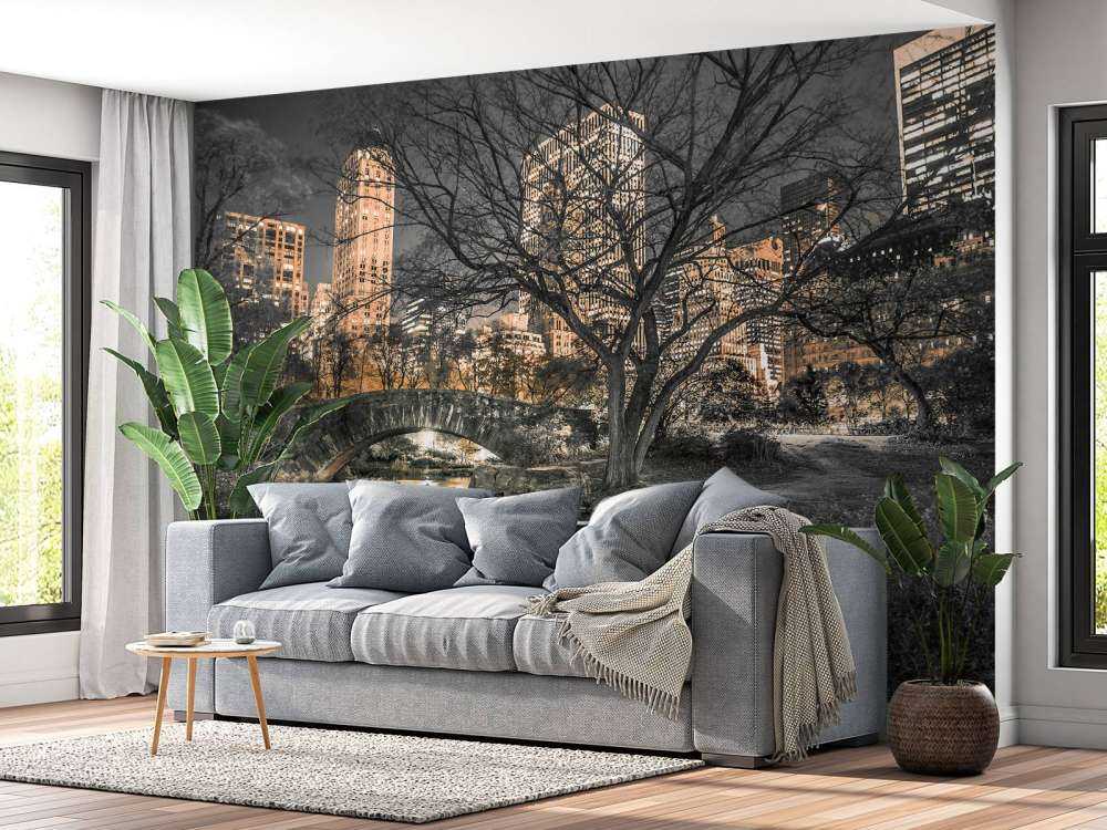 Parco centrale di sera