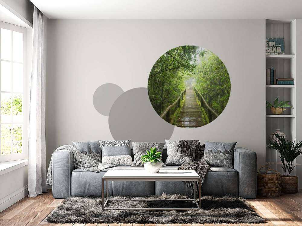 Verde giungla nebbiosa