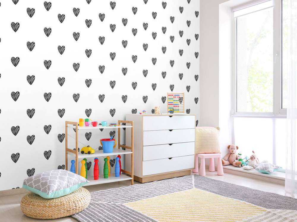 Cuori neri disegnati