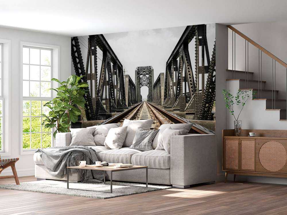 Ponte ferroviario in metallo