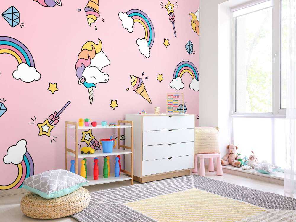 Modello unicorno colorato