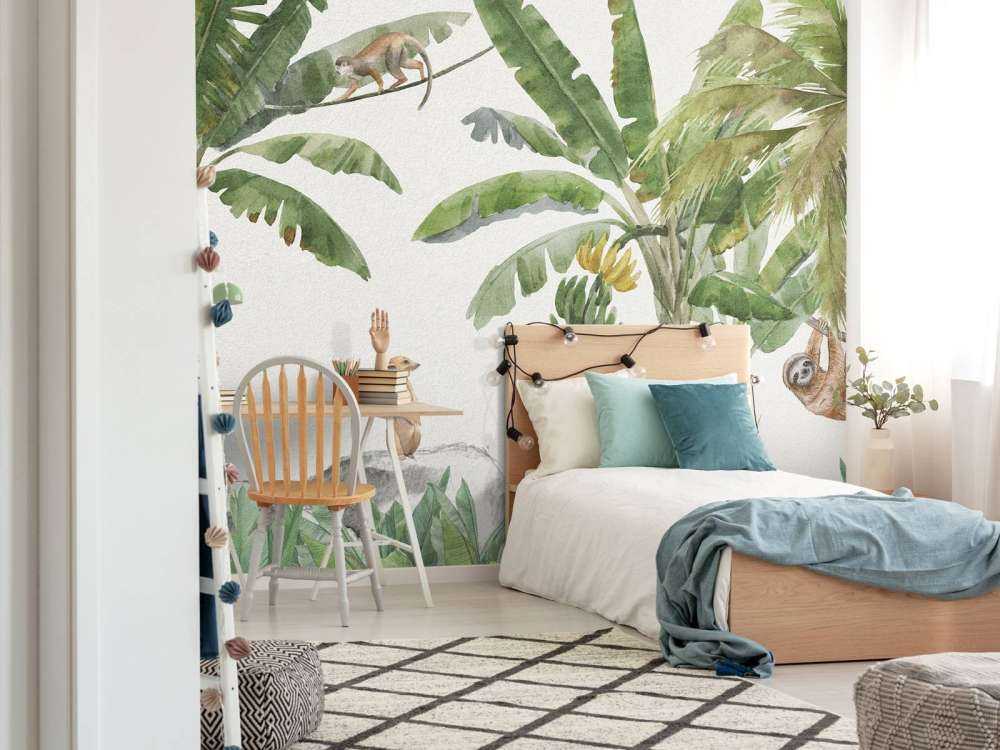 Giungla con animali colorati