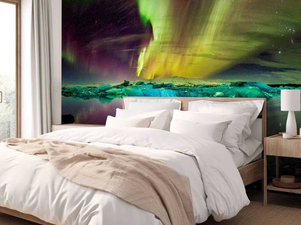 Aurora boreale a Jökulsárlón