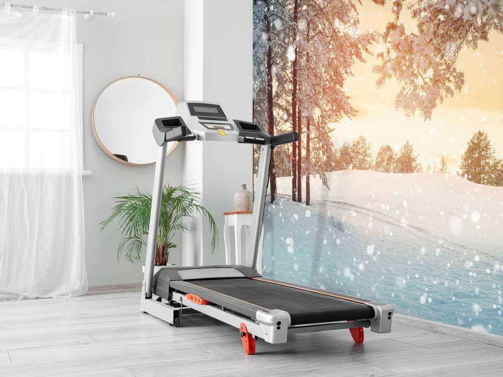 Alberi di pino con neve