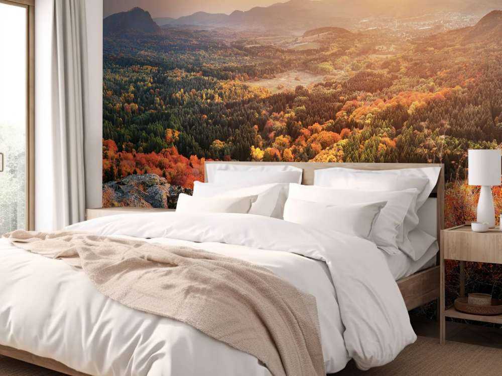 Paesaggio autunnale in montagna