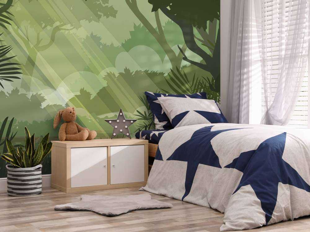 Illustratie groene jungle