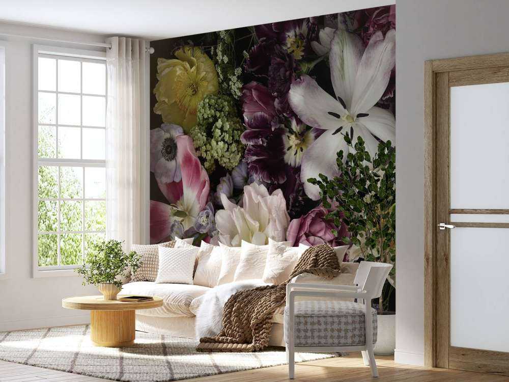 Fiori colorati scuri