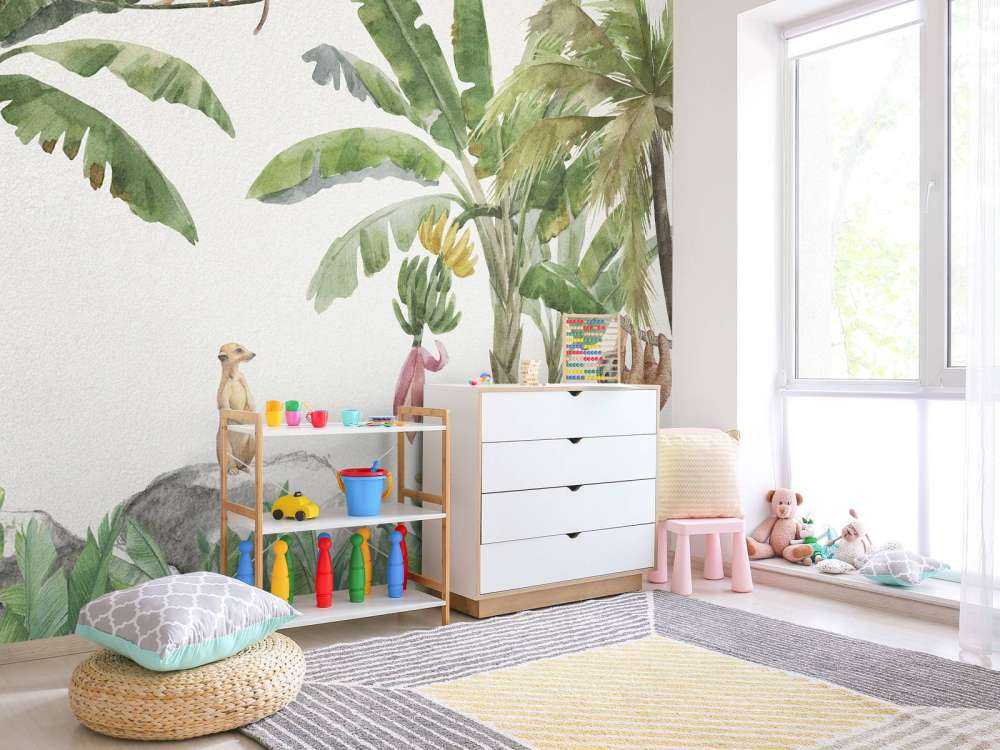 Giungla con animali colorati