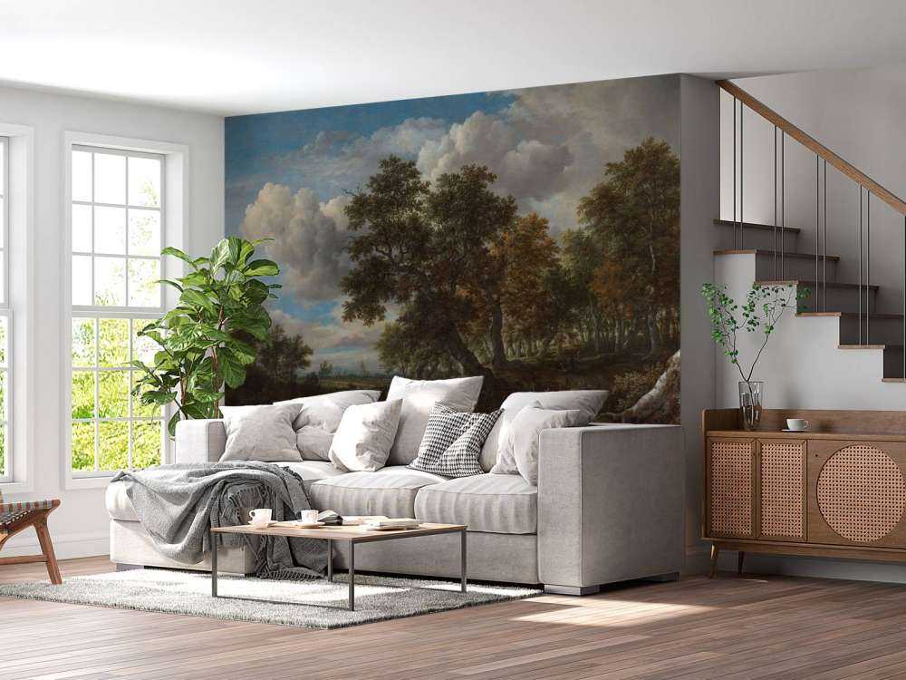 Paesaggio con cascata