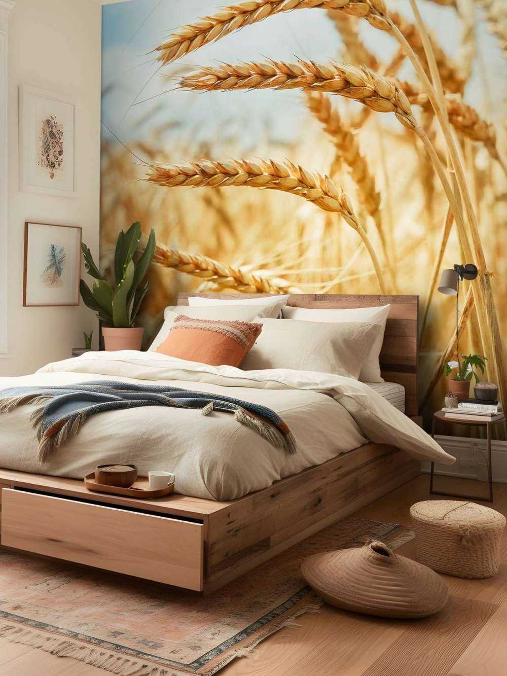 Primo piano di una pianta di cereali