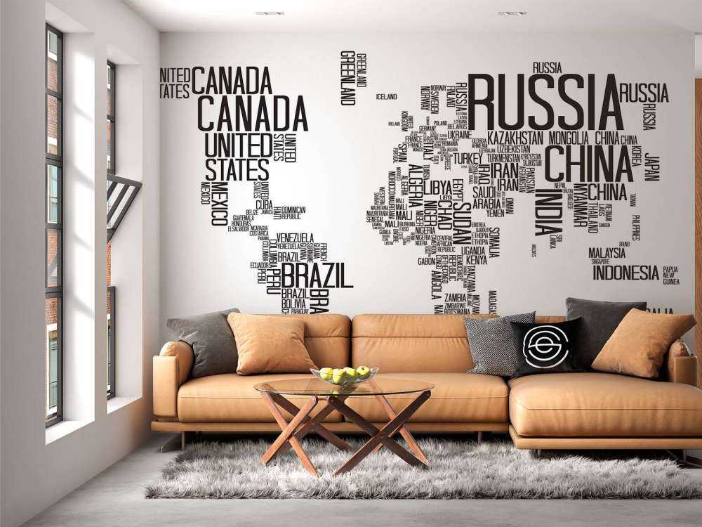 Mappa tipografica del mondo