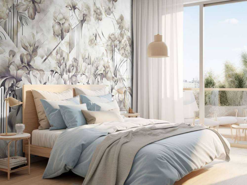 Enormi Iris Acquerello Verdi