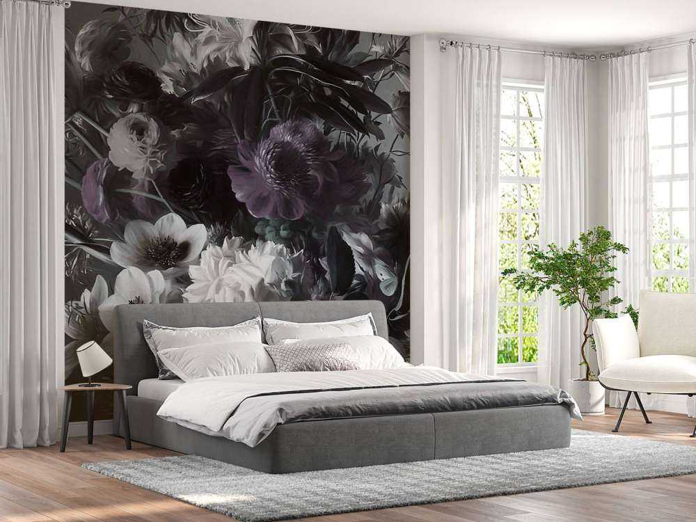 Grande bouquet con anemoni viola