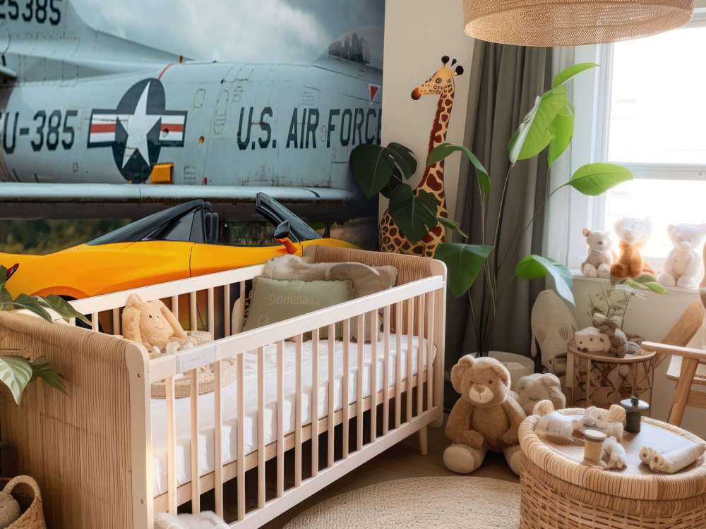 Supercar e aereo da combattimento