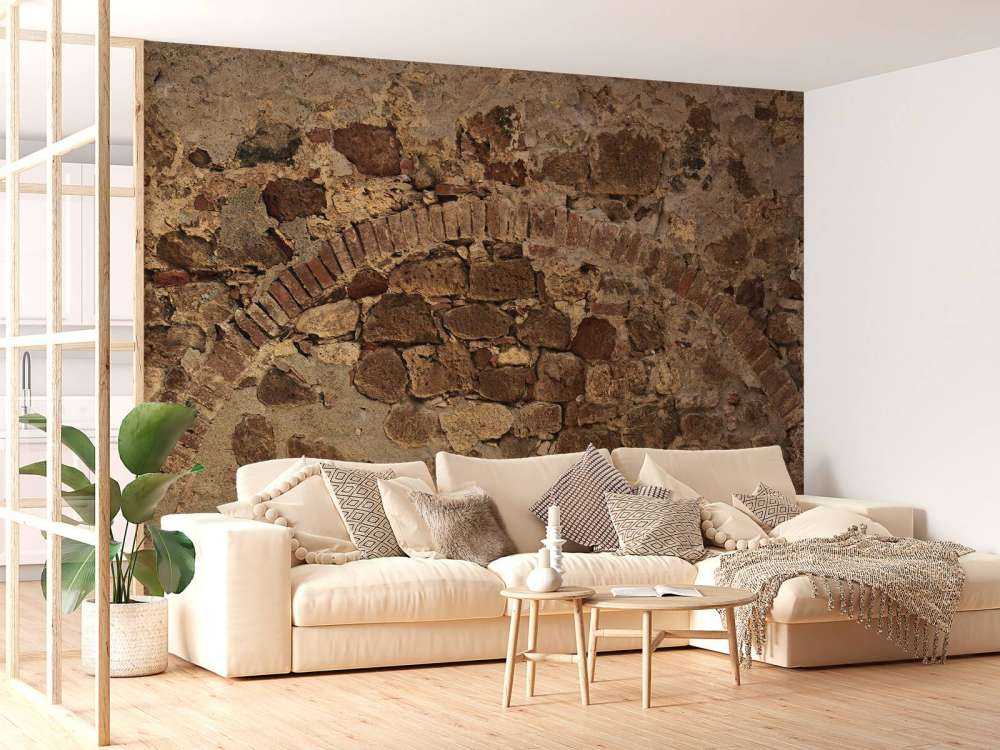 Vecchio muro con arco