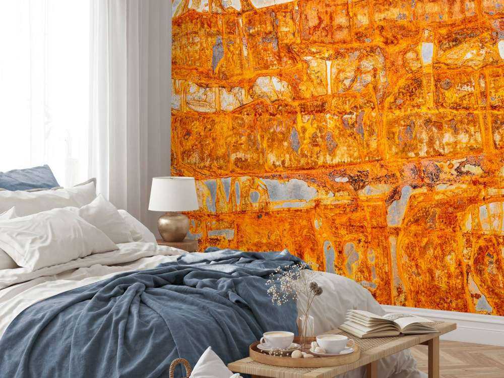 Piastra metallica arrugginita