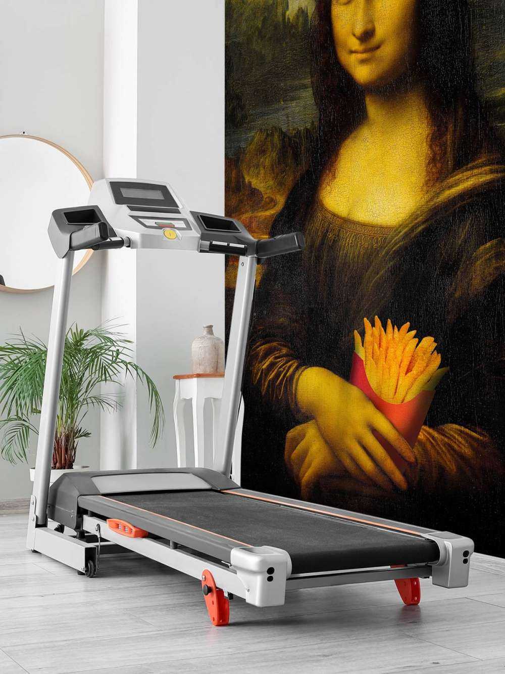 Monna Lisa con patatine fritte