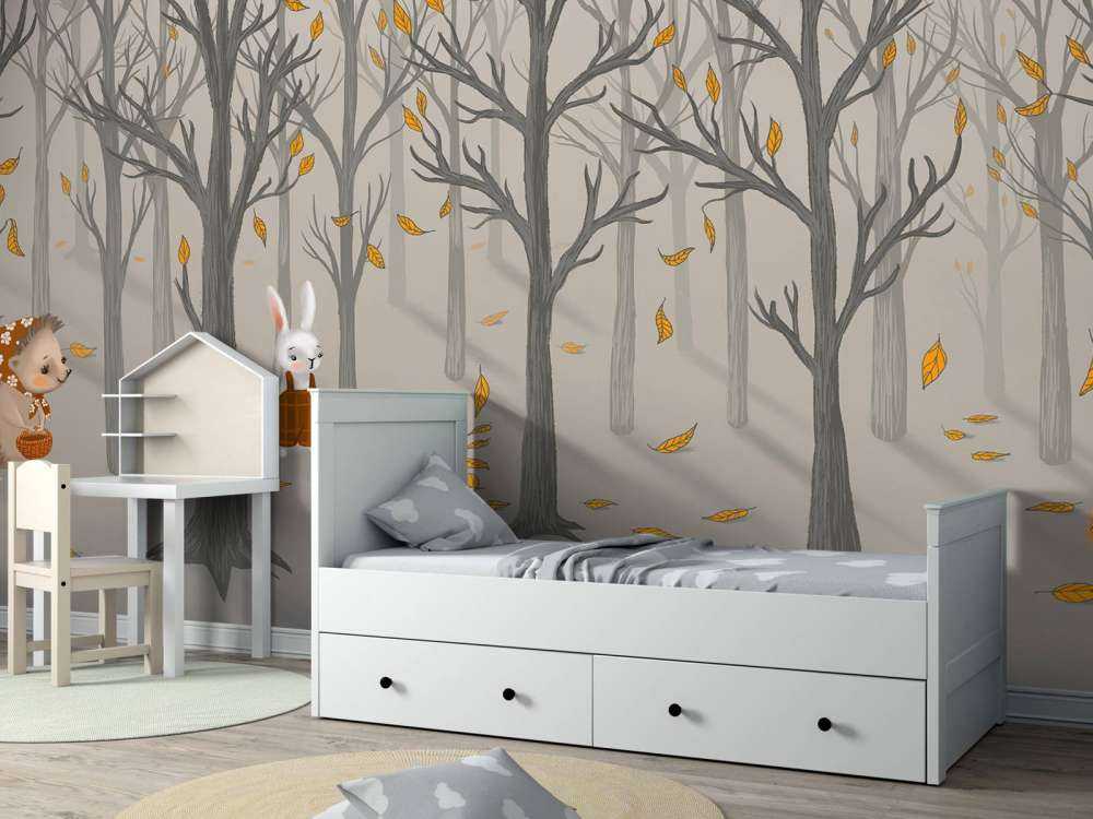 Animali della foresta in autunno