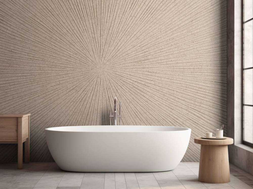 Linee strutturate in beige