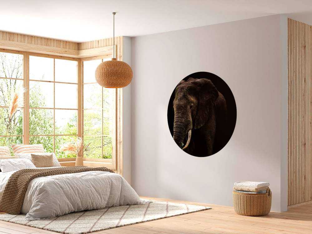 Elephant With Hummingbirds