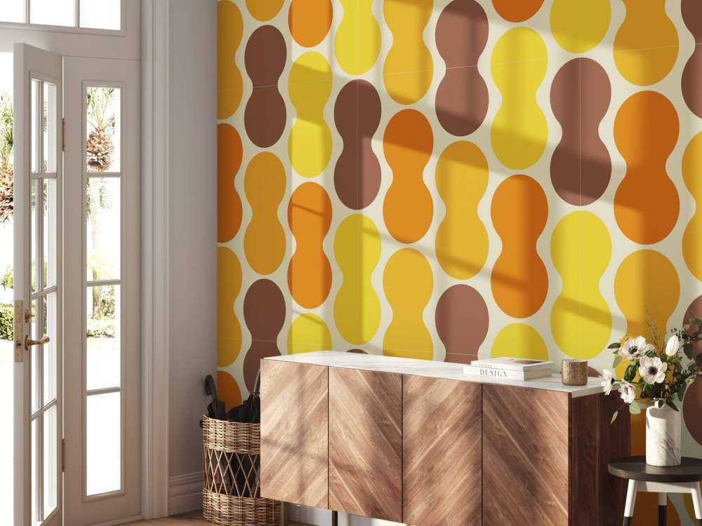 Motivo floreale retrò