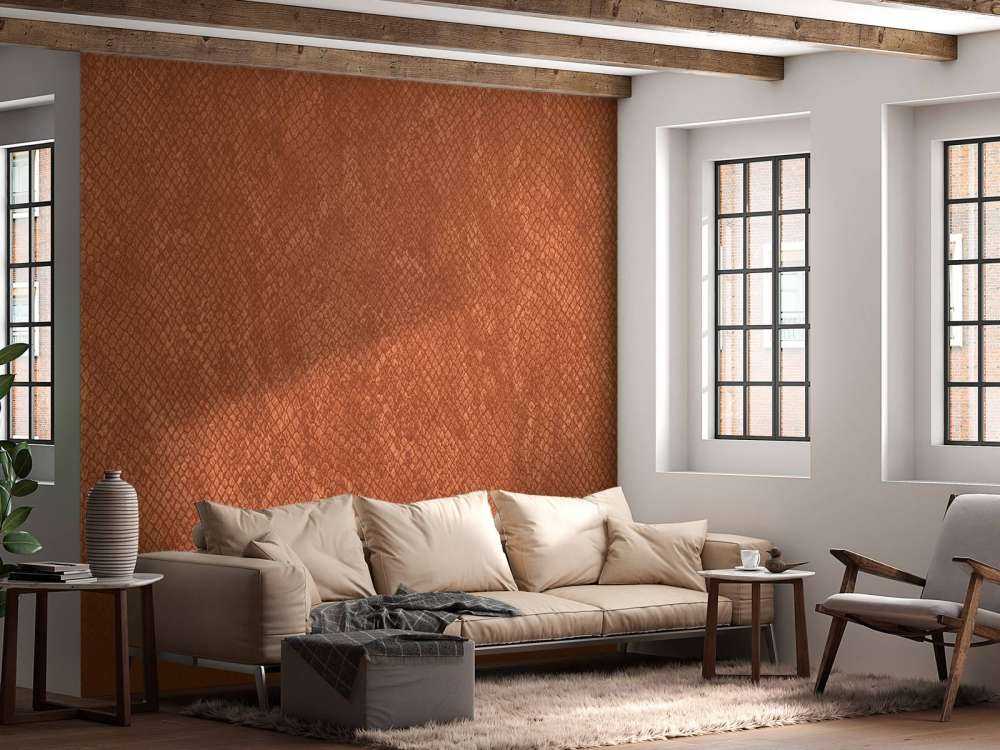 Struttura a serpente in terracotta