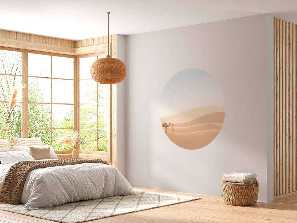 Nomade con i suoi cammelli