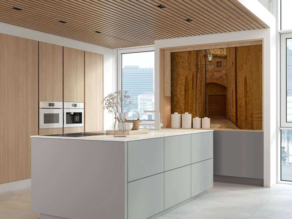 Strada italiana con lanterna