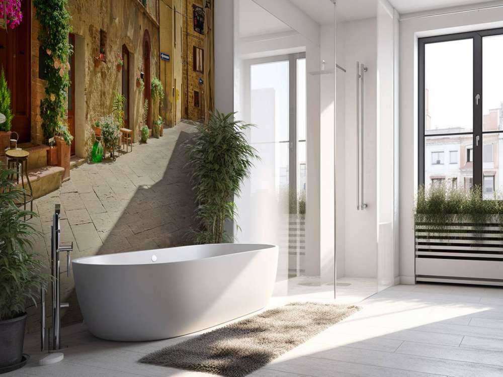 Terrazze nella vecchia strada