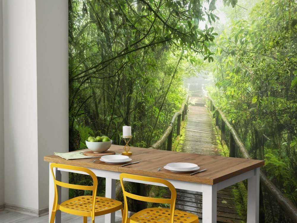 Verde giungla nebbiosa