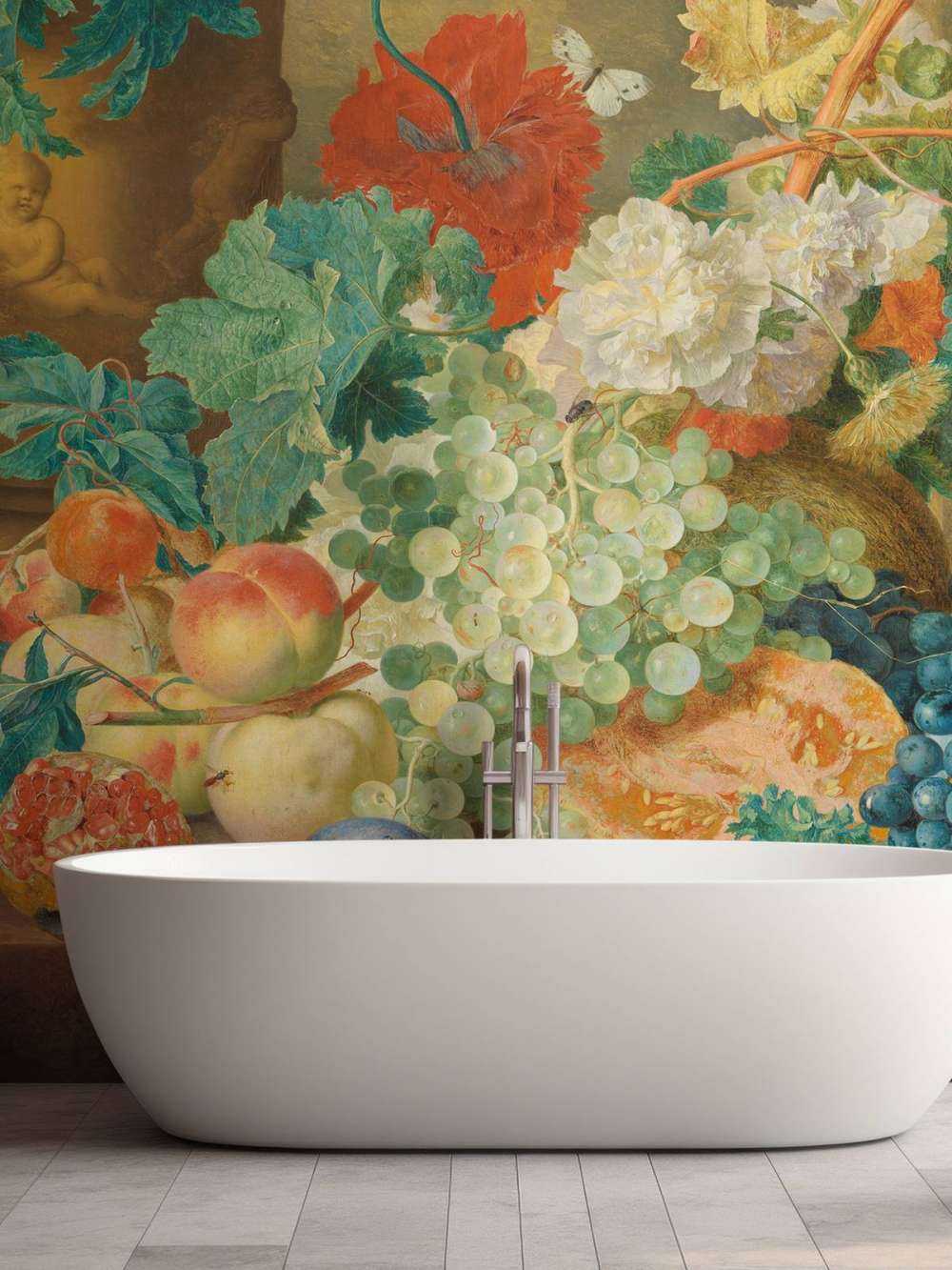 Natura morta con fiori e frutta, Jan van Huysum