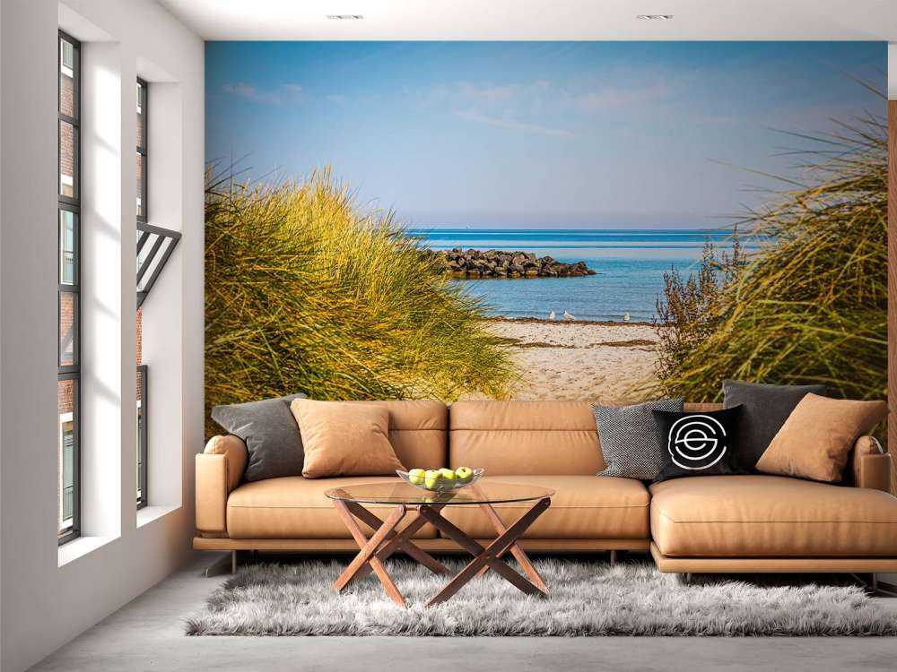 Spiaggia sulla costa del Mar Baltico