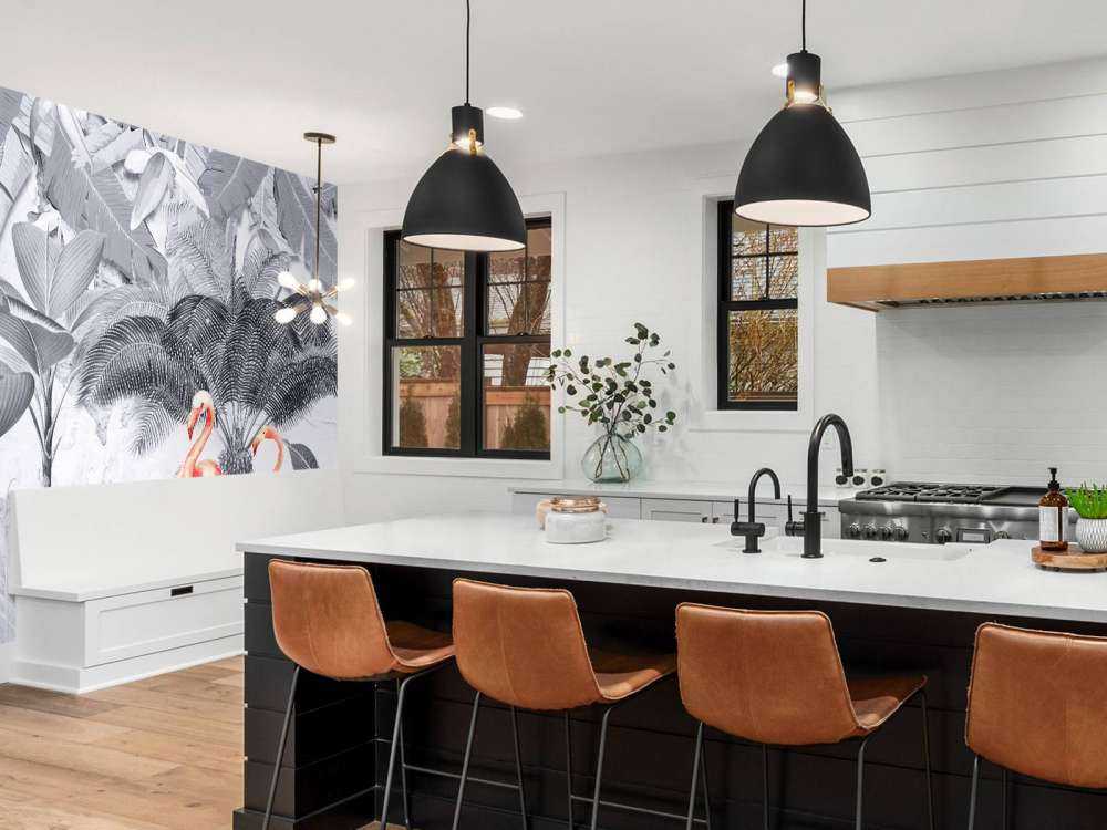 Giungla con fenicotteri